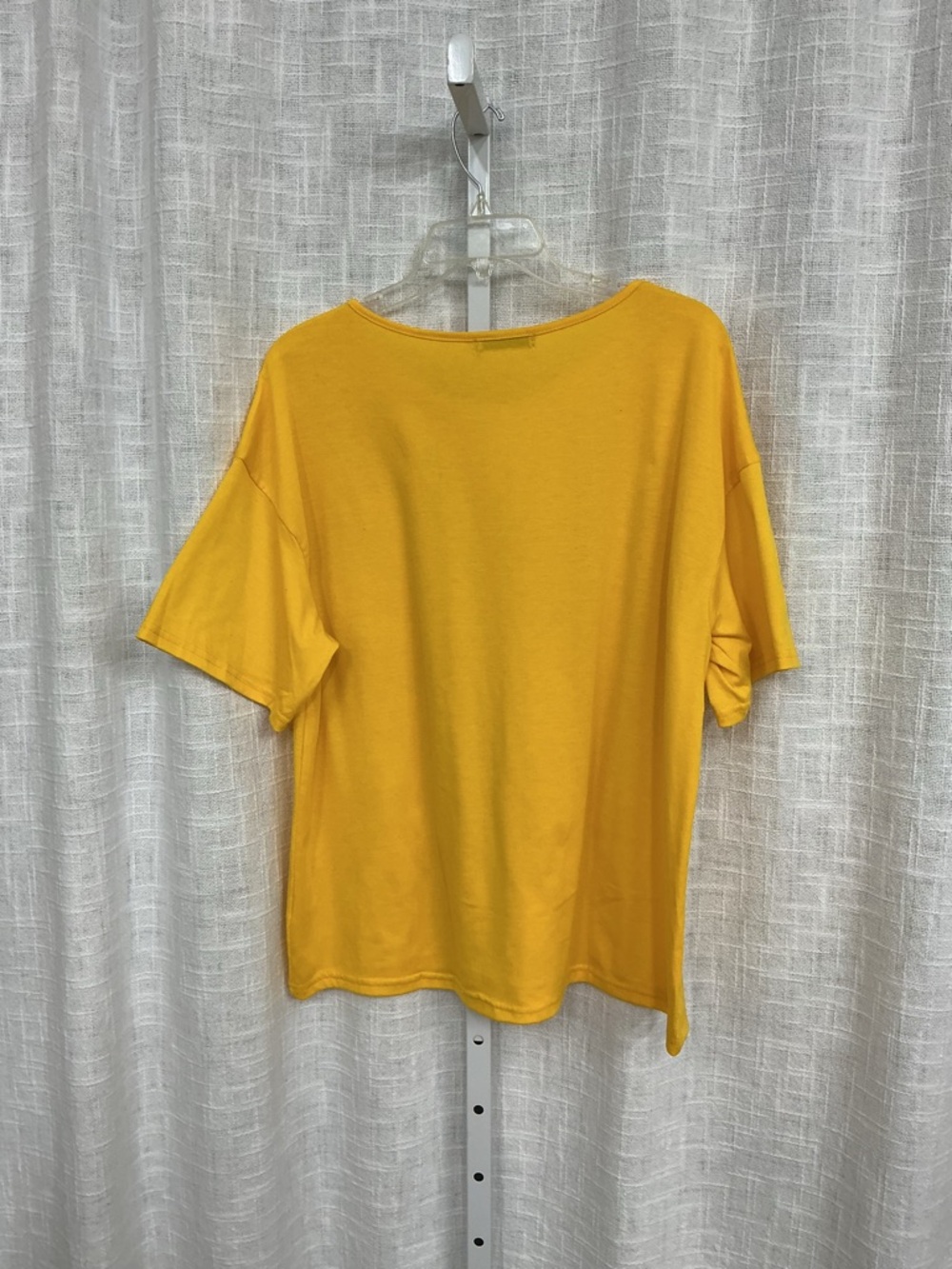 MISSLOOK Yellow Daisy Tee with White Floral Hem - Picture 5 of 5